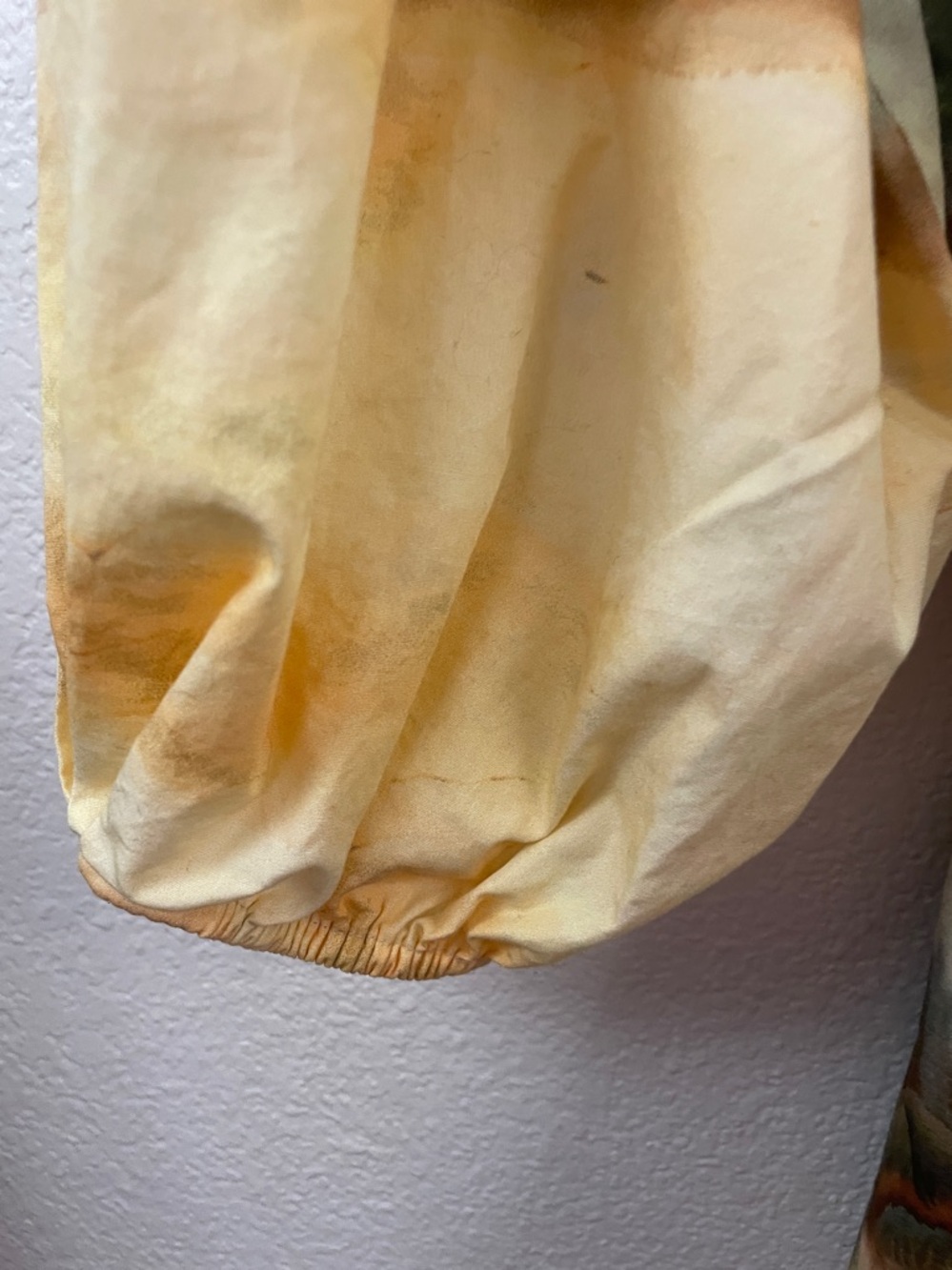 Art to wear Cord Watercolor forest Peplum Blouse Yellow XL unique stunning - Picture 5 of 11